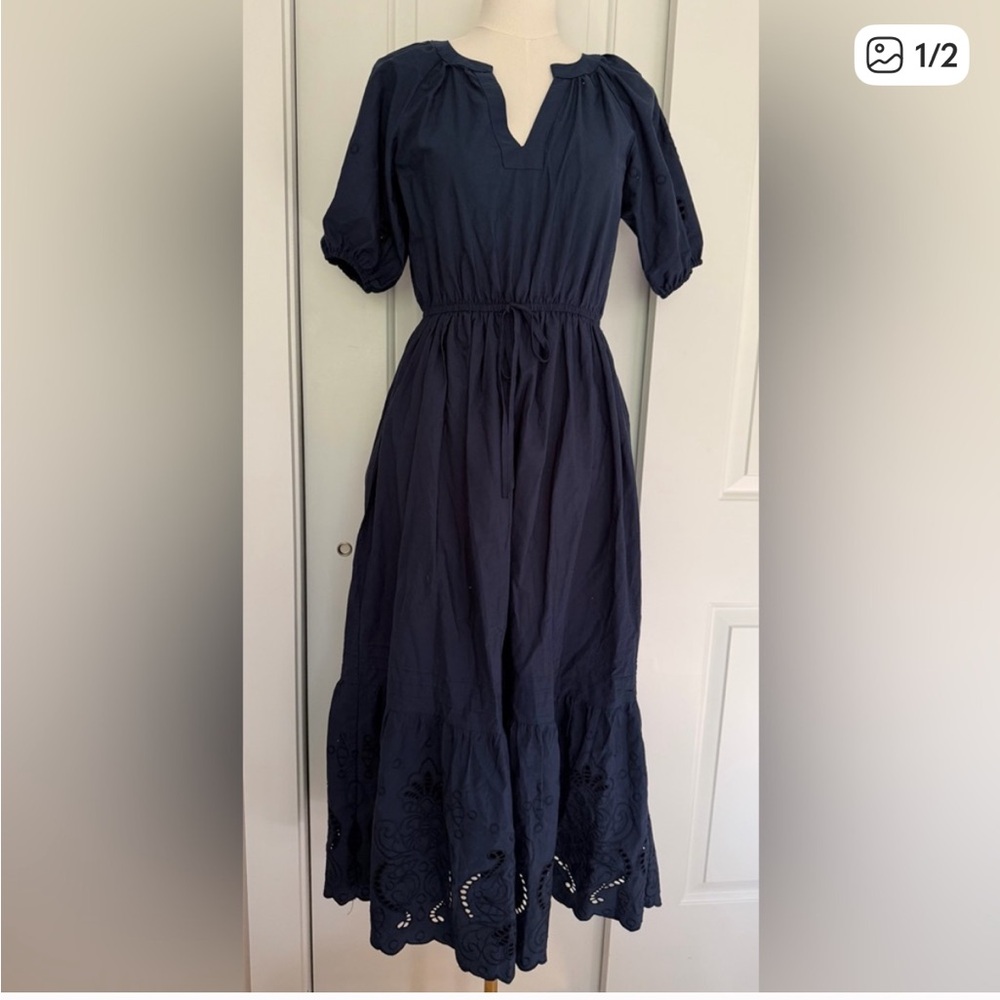 Moon River Deep Blue Maxi Dress Size Small Never Worn